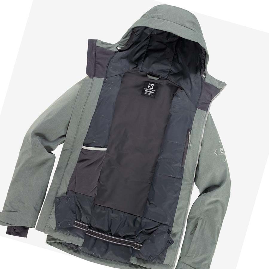 Chaquetas De Esquí Salomon UNTRACKED Hombre Verde Oliva | MX 3332EBC